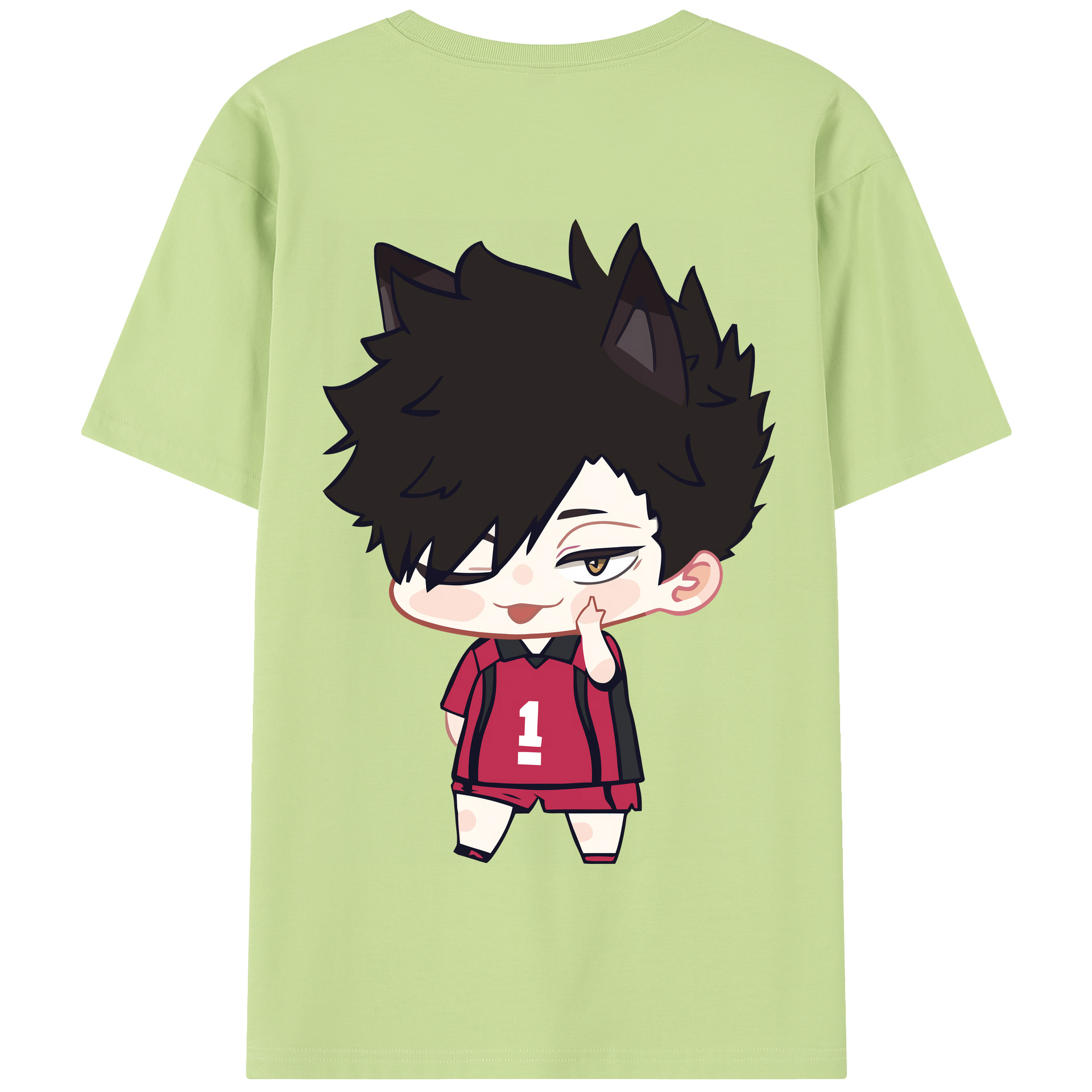 （画像用） ハイキュー!! Haikyu!! 綿100％半袖Tシャツ（背面プリント）